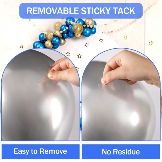 JANYUN 140 Stück doppelseitige Klebepunkte, entfernbare, runde Knetmasse, transparentes doppelseitiges Klebeband zum Basteln, spurloses Klebeband (8 x 10 mm)