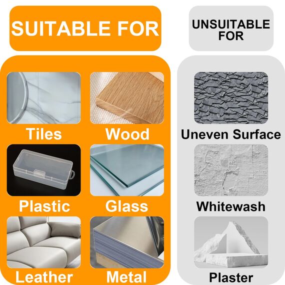 Klettband Selbstklebend Extra Stark, 12 Paare Klebepads Doppelseitig Klettverschluss Selbstklebend Weiß Rechteck 3cm x10 cm Klebepads klett Power Für Die Wohndekoration