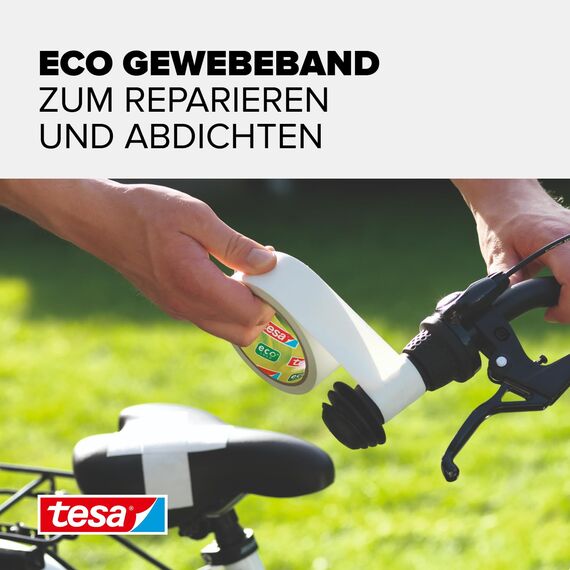tesa Gewebeband, ökologisch, weiß, 56432-00001-00 20 m : 38 mm