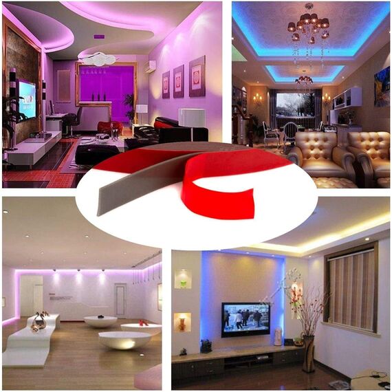 CANOPUS Profi Acrylschaum Doppelseitiges Klebeband Extra Stark, 4218P (12,7mm x 4,5m) Wasserfest Montageklebeband, Hochleistungsklebeband für LED Streifen, Außenbereich, Wohnkultur