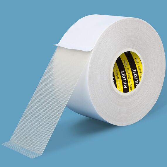 MILEQEE Extra Starkes Doppelseitiges Klebeband, 45 mm x 20 m, Wasserfest, Stark für Teppich, Küche, Auto oder Büro