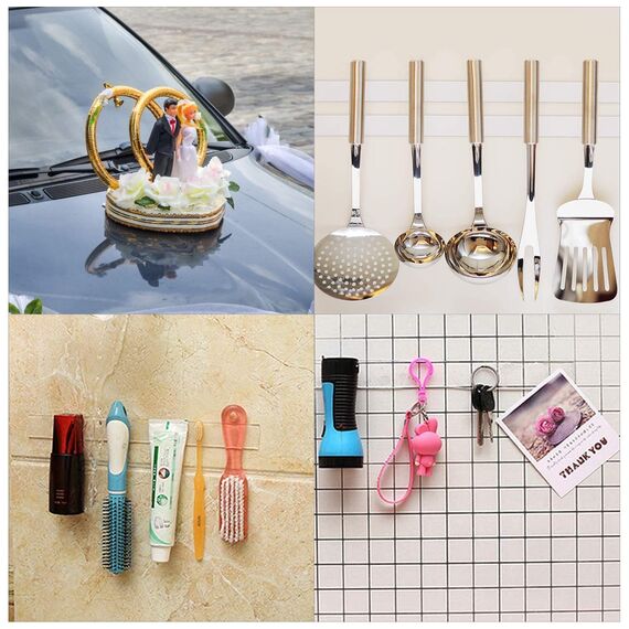 LLPT 5M Doppelseitiges Klebeband I Extra Stark Transparent Spurlos Nano Tape I Waschbares Hochleistungs-Gel-Klebeband für den Heimbüro-Laden Dekokartenposter Fotowand I 3cm x 5m(LPNT30)