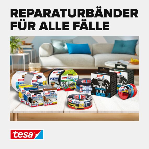 tesa Gewebeband, ökologisch, weiß, 56432-00001-00 20 m : 38 mm