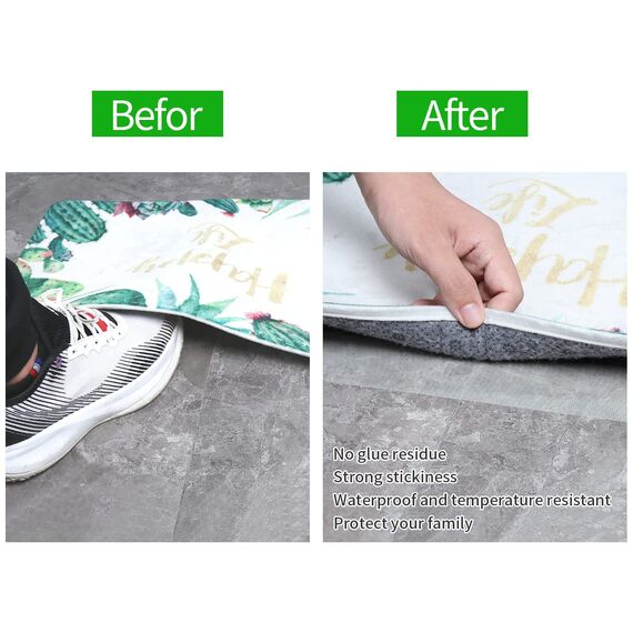 MILEQEE Extra Starkes Doppelseitiges Klebeband, 45 mm x 20 m, Wasserfest, Stark für Teppich, Küche, Auto oder Büro