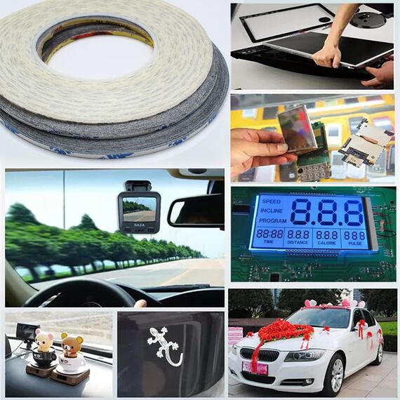 ANDSHUAI 3mm Doppelseitiges Klebeband,Stark klebend Tape,Doppelseitig band extra stark,Doppelseitige Klebebänder,für Smartphone,Tablet Reparatur,Metalle,Kunststoff,DIY,Stark klebend,1 Rolle 50m