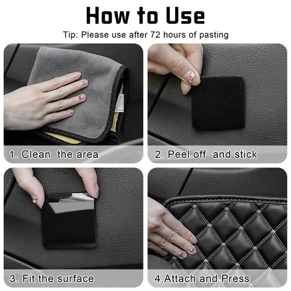 Klettband Selbstklebend Extra Stark, 20 Paare, Aktualisieren Klettverschluss Selbstklebend, Doppelseitige Klettpunkte Klett Selbstklebend, Klettstreifen zum Kleben, Schwarz, 5x5cm