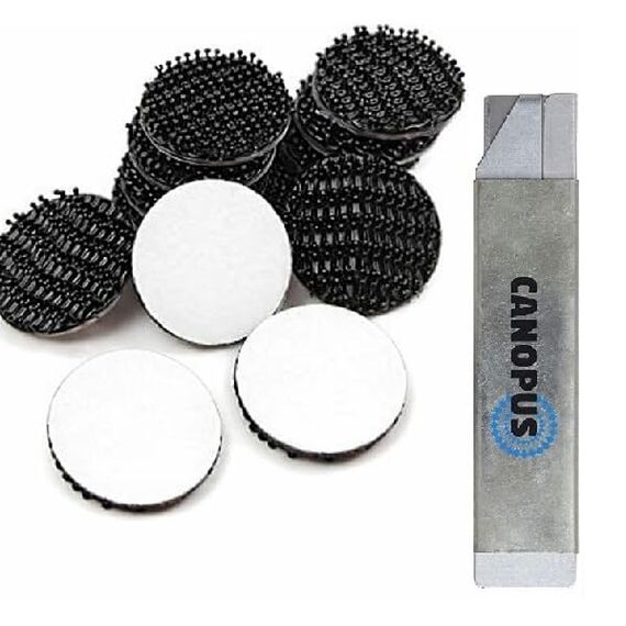 CANOPUS Dual Lock SJ3550 Extra Stark Klebepad 16 Stück (25,4mm Durchmesser), selbstklebend Flexibler Druckverschluss