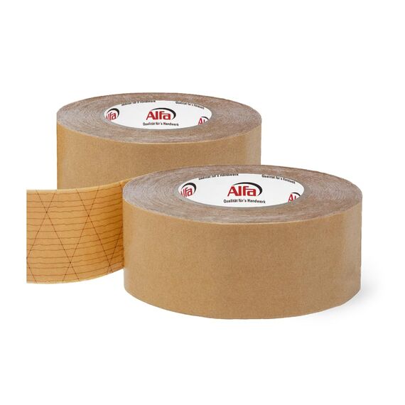 Alfa 2x Sockelleisten Klebeband 50 mm x 50 m doppelseitiges Klebeband mit hoher Anfangs-/Dauerklebkraft zur Montage von Sockelleisten