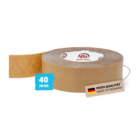 Alfa 1x Sockelleisten Klebeband 40 mm x 50 m doppelseitiges Klebeband mit hoher Anfangs-/Dauerklebkraft zur Montage von Sockelleisten