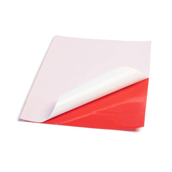 DFS Velours/Flausch selbstklebend DIN A4 ROT, 20 x 30 cm Klettverschluss/Flauschband selbstklebend als Aufkleber