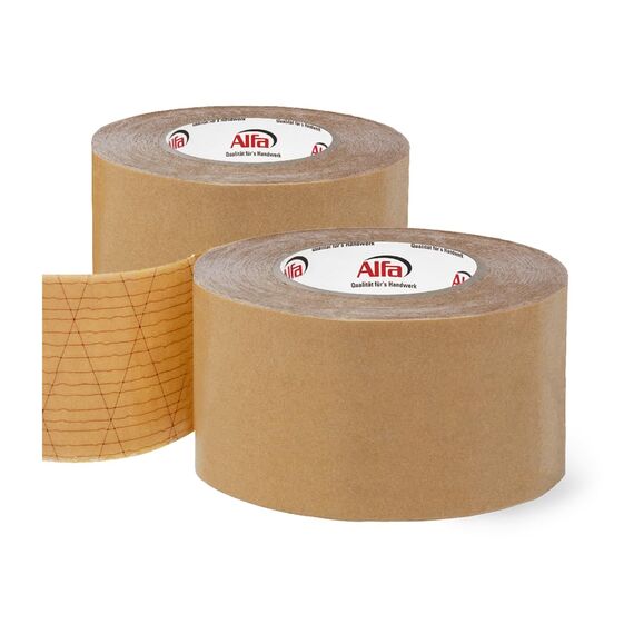 Alfa 2x Sockelleisten Klebeband 70 mm x 50 m doppelseitiges Klebeband mit hoher Anfangs-/Dauerklebkraft zur Montage von Sockelleisten