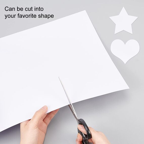 BENECREAT 10 Blatt Doppelseitige Klebeblätter Weißes Selbstklebendes Klebeband Sandwich Schicht Mit Doppeltem Klebeband Für Geschenkpapier Handgefertigte Karte, 42x29 cm