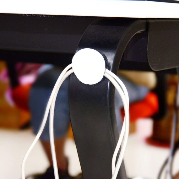 BRAVESHINE 16 Paar Klettband Selbstklebend Rund, 38mm Klettpunkte Klettpads Klettverschluss Selbstklebend Weiß