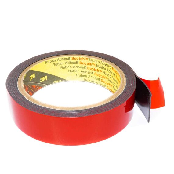 Klebeband doppelseitig 3M PT1100 für Metall und lackierte Oberflächen schwarz stark klebend 45mm x 4m