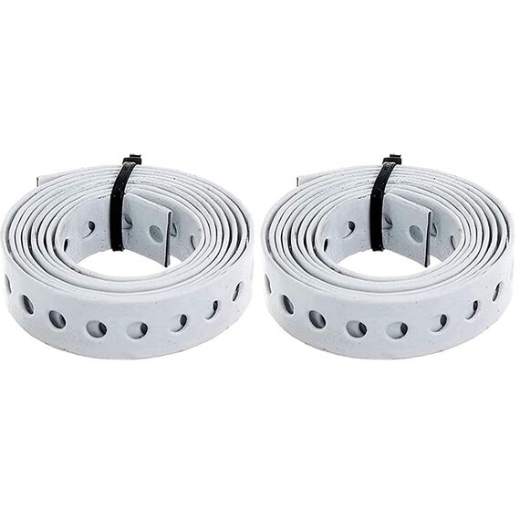 Alberts Lochband, Breite: 17 mm, Länge: 1,5 m, weiß (Packung mit 2)