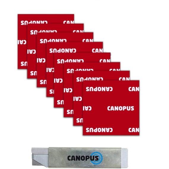 CANOPUS Klebepads, (38mm x38mm) Quadratisches Pad, 8 St, Doppelseitiges Klebepad, Montageklebepad, Klebepads für Automobil, Innen- und Außenbereich