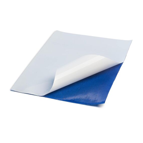 DFS Velours/Flausch selbstklebend DIN A4 BLAU, 20 x 30 cm Klettverschluss/Flauschband selbstklebend als Aufkleber