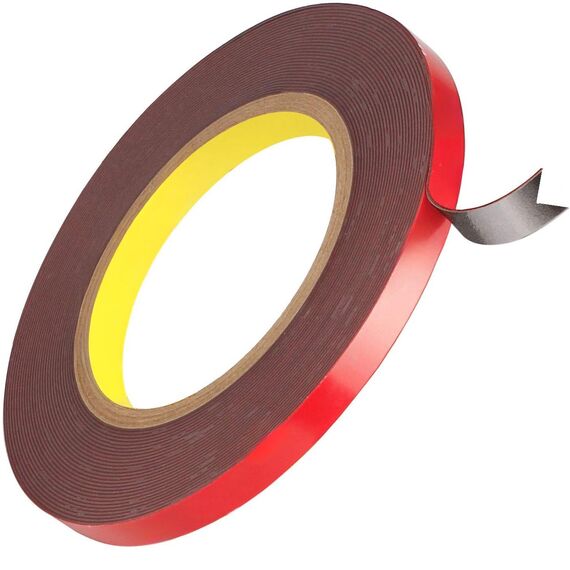 CANOPUS Doppelseitiges Klebeband Extra Stark, 10mm x 9,75m, doppelseitig band extra stark, Klebeband, Wasserfest Montageklebeband klebestreifen für Auto, Wand, LED-Streifen