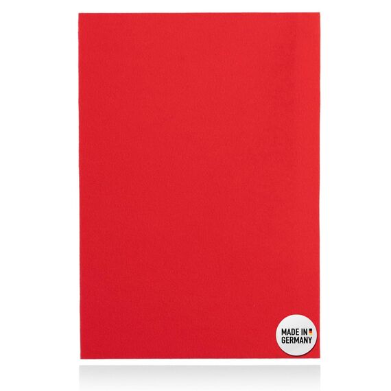 DFS Velours/Flausch selbstklebend DIN A4 ROT, 20 x 30 cm Klettverschluss/Flauschband selbstklebend als Aufkleber