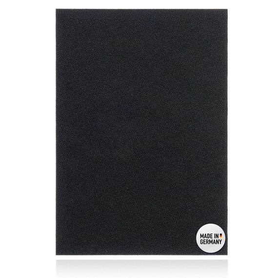 DFS Velours/Flausch selbstklebend DIN A4 SCHWARZ, 20 x 30 cm Klettverschluss/Flauschband selbstklebend als Aufkleber