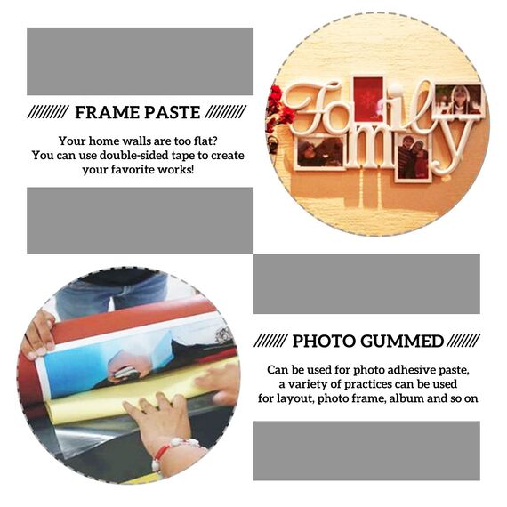 BENECREAT 16 Blatt A4 Doppelseitige Klebeblätter Rechteck Selbstklebendes Klebeband Sandwich-Schicht mit Doppelseitenband für Geschenkpapier handgefertigte Karte, 30.7x21cm