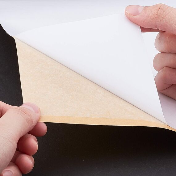 BENECREAT 16 Blatt A4 Doppelseitige Klebeblätter Rechteck Selbstklebendes Klebeband Sandwich-Schicht mit Doppelseitenband für Geschenkpapier handgefertigte Karte, 30.7x21cm