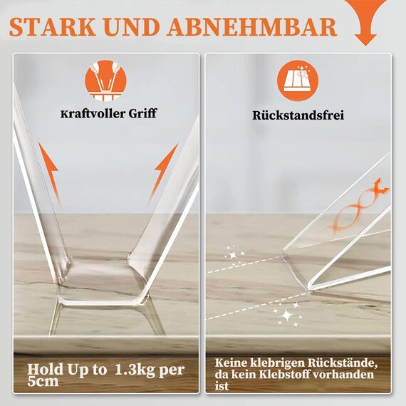 HEEYoo Doppelseitiges Klebeband Extra Stark Nano Tape Wasserfest Ablösbar Non-Marking Transparent Teppich Klebeband 1 Rolle*3 m