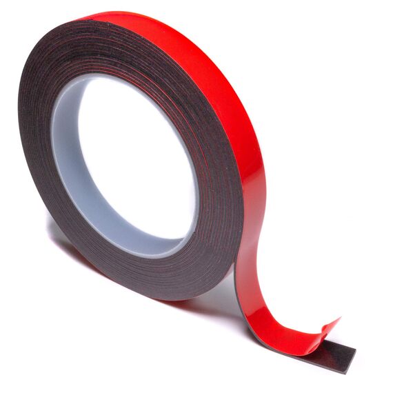 Klebeband doppelseitig 3M PT1100 für Metall und lackierte Oberflächen schwarz stark klebend 9mm x 4m