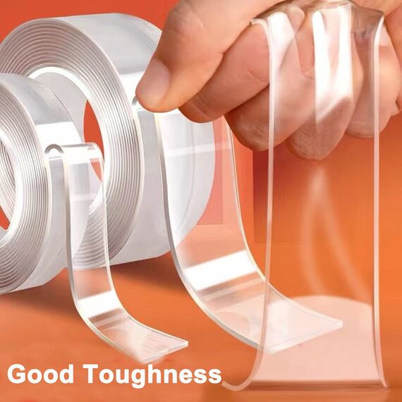 9M Doppelseitiges Klebeband Extra Stark Ablösbar, 1MM*2CM*3M Spurlos, Rutschfest, Wiederverwendbar, Doppelseitig Klebend Nano Klebeband