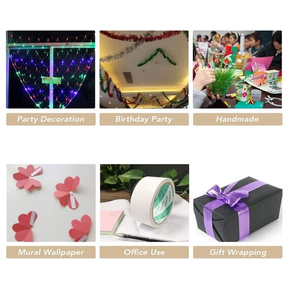 BENECREAT 20 Blatt A5 Doppelseitige Klebeblätter Weißes Selbstklebendes Klebeband Sandwich Schicht Mit Doppelseitenband Für Geschenkpapier Handgefertigte Karte, 21x14.5cm