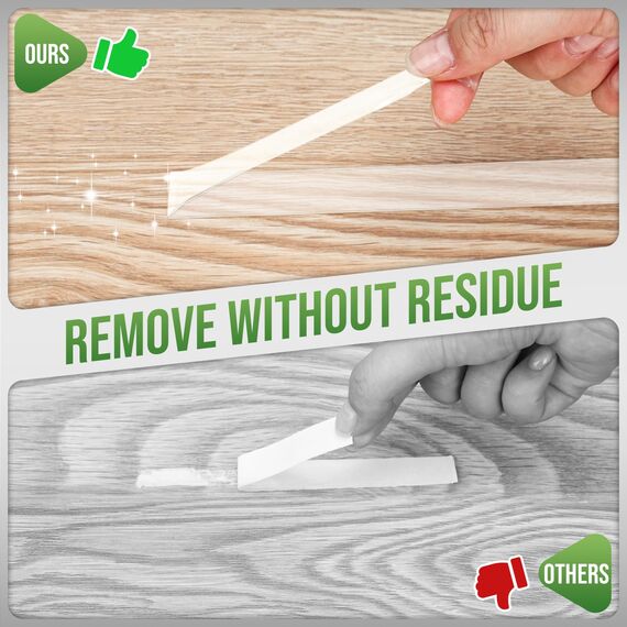 Euqvunn Doppelseitiges Klebeband Extra Starkes, (3,0 m × 2,0 cm × 1 mm) Ablösbares Nano Tape, Klebeband Transparent für Dekorationen/Wandaufhängung/Teppich, 1 Rolle