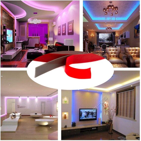 CANOPUS Profi Doppelseitig Klebeband Extra Stark, 4229P Klebeband 3m x 8mm Wasserfest Montageklebeband für Auto, Automobil klebeband, Ideal für LED-Streifen, Wohnkultur, Büro Schul-Apps Dunkelgrau