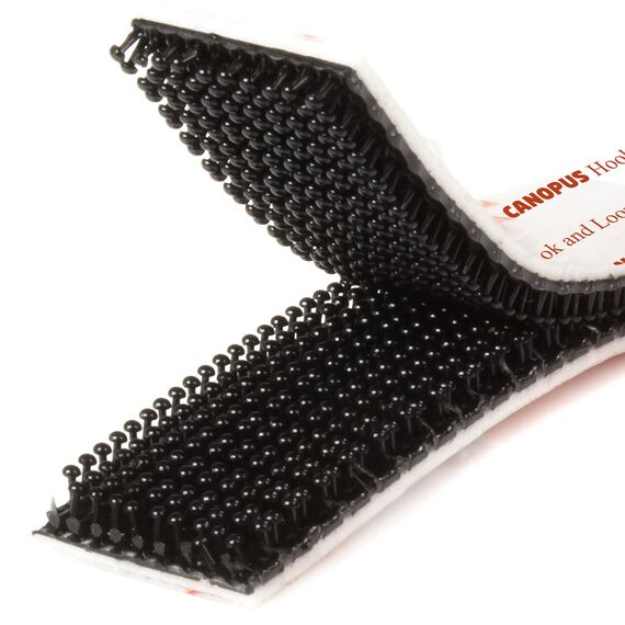 CANOPUS Dual Lock SJ3550 Extra Stark (25,4mm x 1m) wasserdicht Klebeband Schwarz, Selbstklebender flexibler