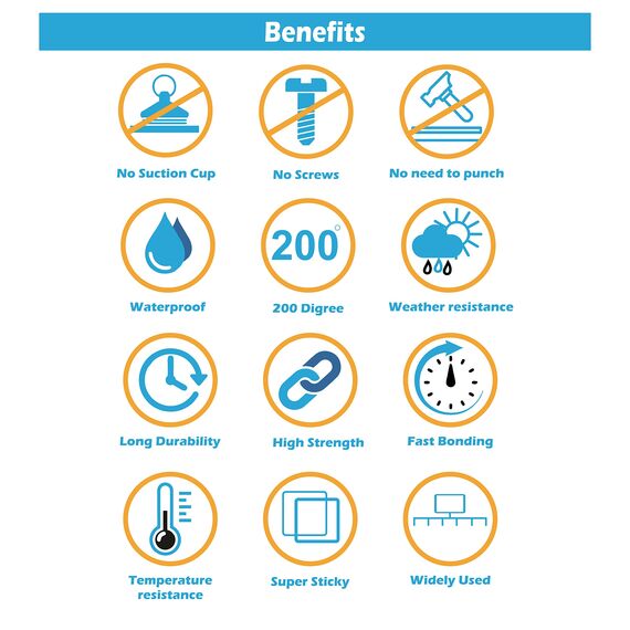 INDIAN STORE 24 Hergestellt mit 4229P doppelseitiges Klebeband Klebestreifen Klebepads Extra stark Schwerlast Acryl Schaumband Hochleistungsklebeband Montageband (70 mm diameter_10 piece/bag)