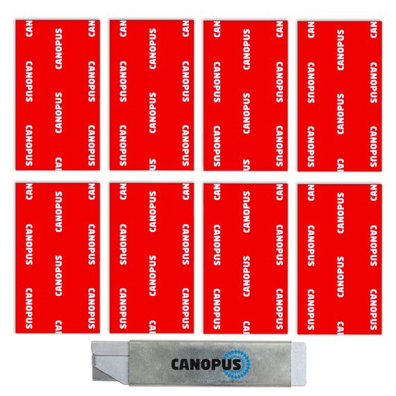 CANOPUS Profi Doppelseitiges Klebepads Extra Stark, 8St Wasserfest 5952 (25mm x 75mm) Wasserfest Doppelseitiges Klebeband, Klebepads für Innen und Außenbereich Nummernschild Klebeband für Auto