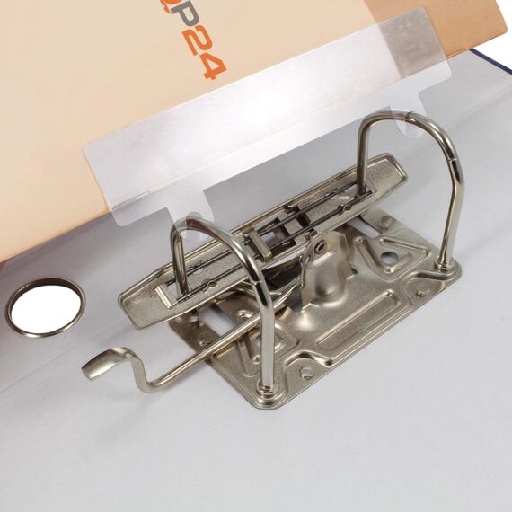 KLEBESHOP24 Heftstreifen zum Kleben | Abheftvorrichtung selbstklebend | 122 x 25 mm | Farbe & Menge wählen/Transparent, 100 Stück