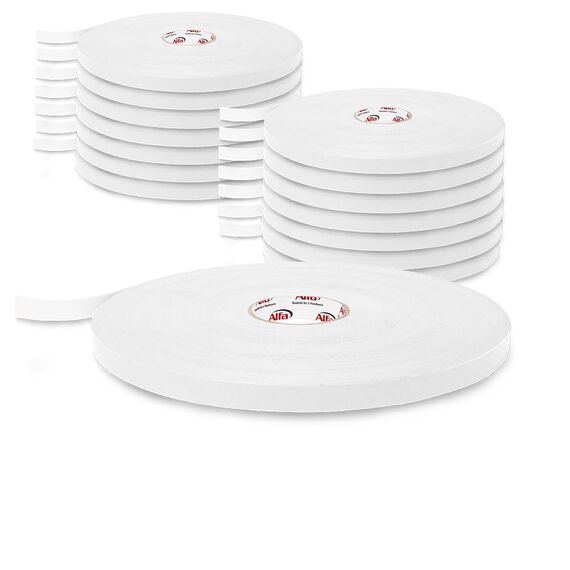 Alfa 16x Spiegelklebeband 19mm x 66m Profi-Qualität doppelseitig klebendes PE Schaumband, Montageklebeband