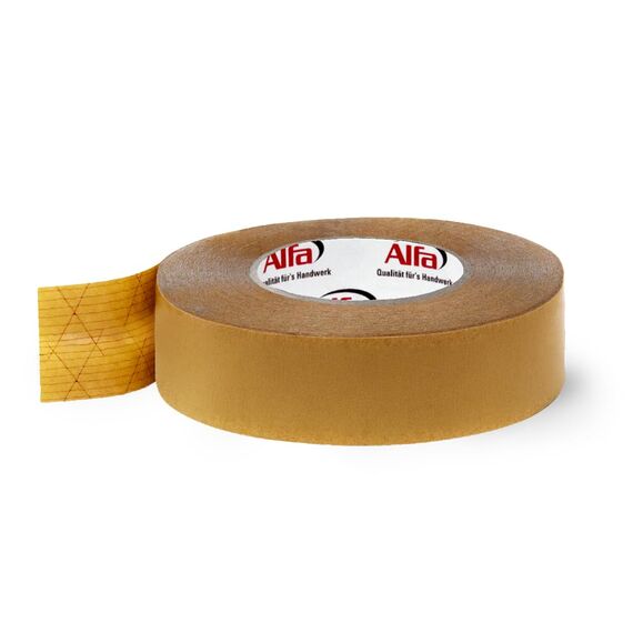 Alfa 1x Montageband Profi-Qualität 50 mm x 50 m doppelseitig klebend für Dampfbremse, Dampfsperre, Unterspannbahn schnelle und sichere Montage