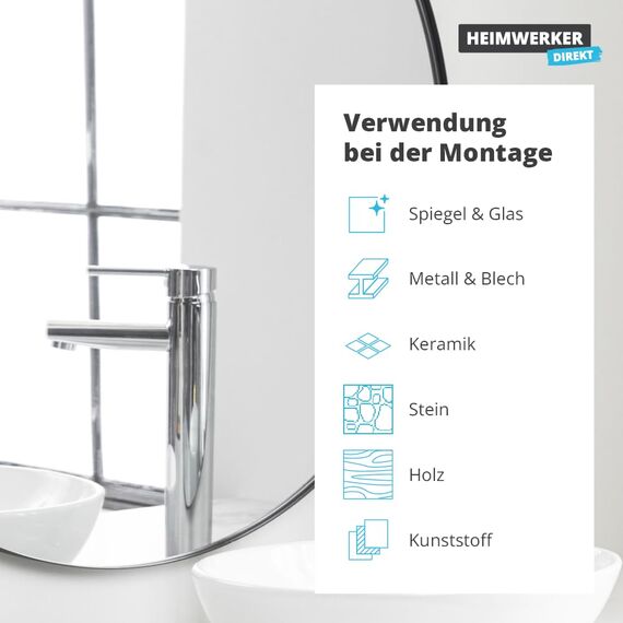 Alfa 16x Spiegelklebeband 19mm x 66m Profi-Qualität doppelseitig klebendes PE Schaumband, Montageklebeband