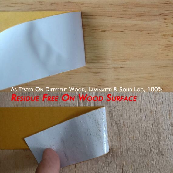 LLPT Doppelseitiges Klebeband | 35MM * 33M | Extra Stark Verlegeband Teppichband | Abnehmbar Holzbearbeitungsband für Holzbearbeitung und CNC (WT259)