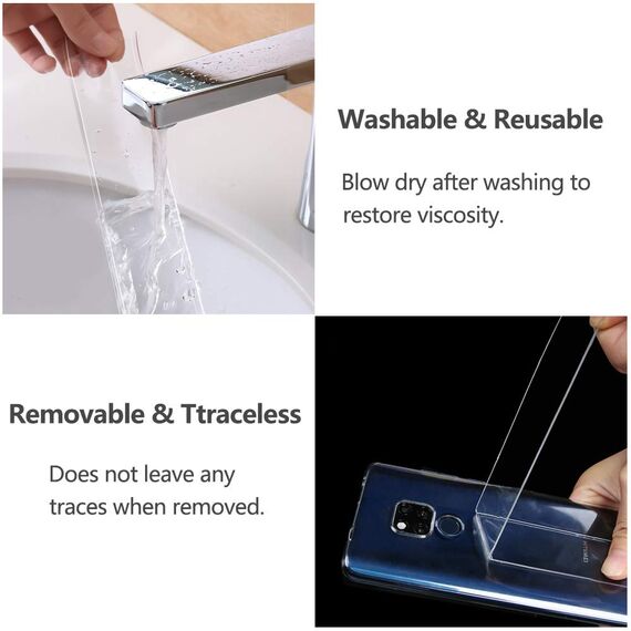 Doppelseitiges Klebeband Extra Stark Transparent, Beidseitiges Klebeband Durchsichtig Wasserfest, Double Sided Adhesive Nano Tape, Doppelklebeband Roller für Spiegel Teppich Fliesen Wand Montage (5m)