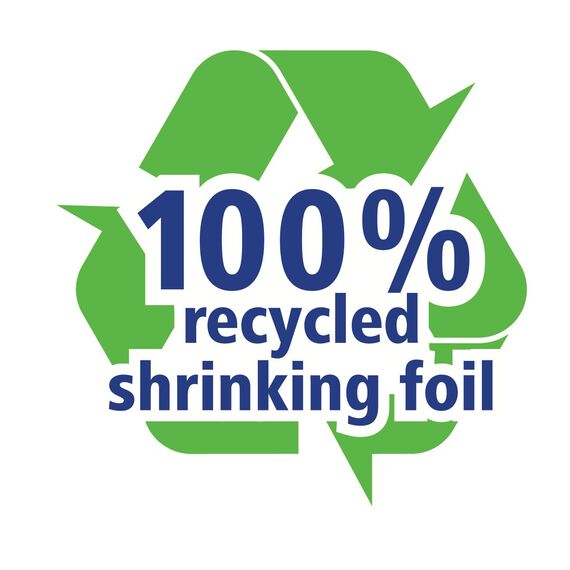 tesa Doppelseitiges Klebeband PRO NATURE - stark und vielseitig, als Verlegeband für Böden sowie zum Basteln geeignet - aus 100% recyceltem Kunststoff - 5 m x 50 mm