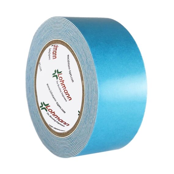 KLEBESHOP24 Duplocoll 918 | Doppelseitiges Spiegelklebeband | Abmessung wählbar | 1 mm dick | Aus weißem PE-Schaum | Hochqualitatives Montageklebeband von Lohmann / 50 mm x 5 m