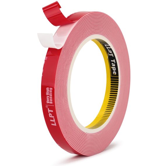 LLPT Doppelseitiges Klebeband Montageband | 13MM*5.5M | Wasserdicht Doppelseitiges Klebeband | Fotorahmen Aufhängebänder für Poster Auto Heimdekoration Nagelboxen(G495013mm)