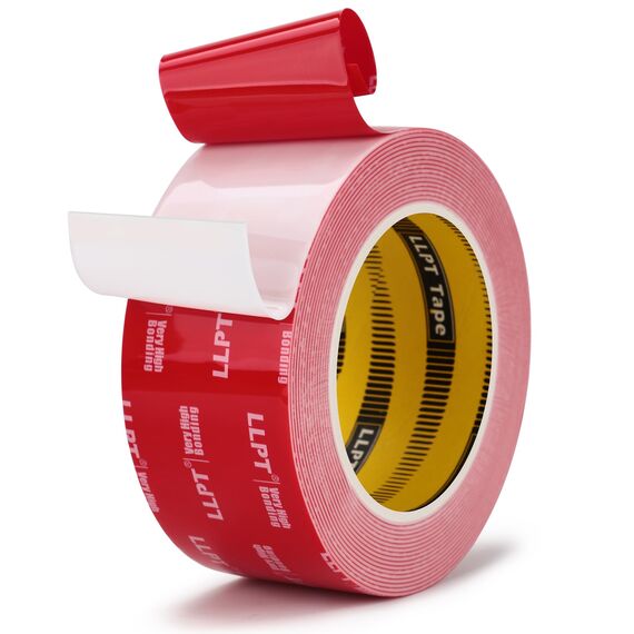 LLPT Doppelseitiges Klebeband Montageband | 51MM*5.5M | Wasserdicht Doppelseitiges Klebeband | Fotorahmen Aufhängebänder für Poster Auto Heimdekoration Nagelboxen(G495050mm)