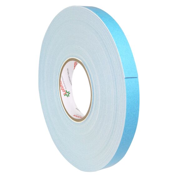 KLEBESHOP24 Duplocoll 918 | Doppelseitiges Spiegelklebeband | Abmessung wählbar | 1 mm dick | Aus weißem PE-Schaum | Hochqualitatives Schaumklebeband von Lohmann / 30 mm x 25 m