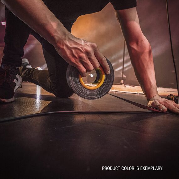 Defender EXA-TAPE mit ERGO-Core, Schwarz Glänzend, 50 mm x 50 m