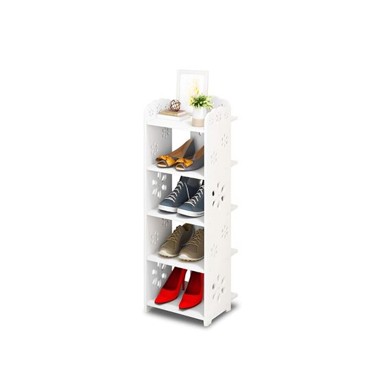 Dripex Schuhregal Standregal 5 Ablagen Schuhablage Schuhständer Schuhschrank multifunktional Standregal für Flur Schlafzimmer Küche