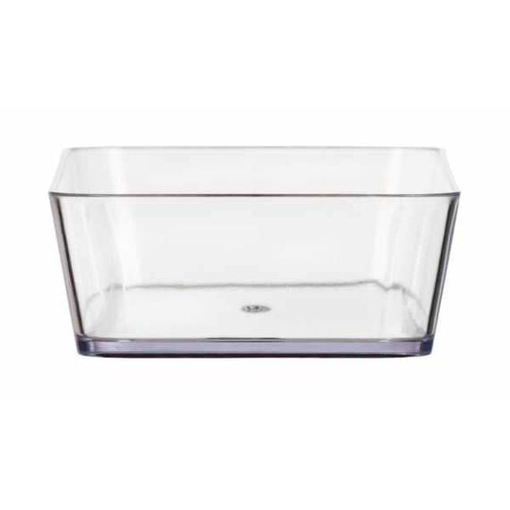 WENKO Ablage Candy, praktische Badablage für Badaccessoires, Aufbewahrung & Organisation in Bad und Gäste-WC in elegantem Design aus hochwertigem Kunststoff, BPA-frei, 24 x 10 x 4 cm, Transparent