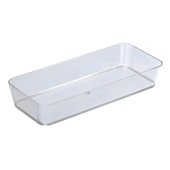 WENKO Ablage Candy, praktische Badablage für Badaccessoires, Aufbewahrung & Organisation in Bad und Gäste-WC in elegantem Design aus hochwertigem Kunststoff, BPA-frei, 24 x 10 x 4 cm, Transparent